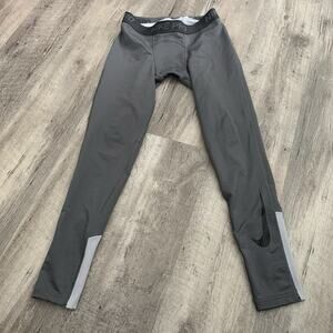 NIKE PRO Dri-Fit Cold Weather Compression Leggings Boys Sz XL Gray 939576 021
